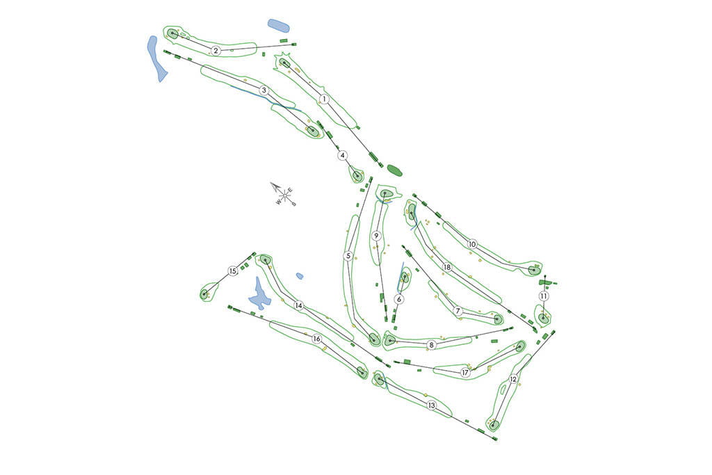 Dundonald Links course map ahead of 2025 Final Qualifying.